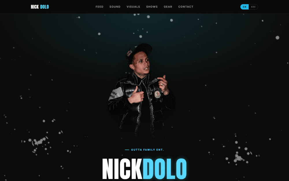 Nick Dolo music artist website